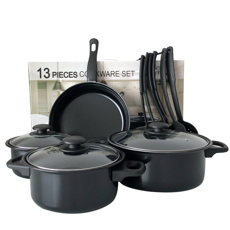 Complete 13-Piece Nonstick Cookware Set for Easy Everyday Cooking