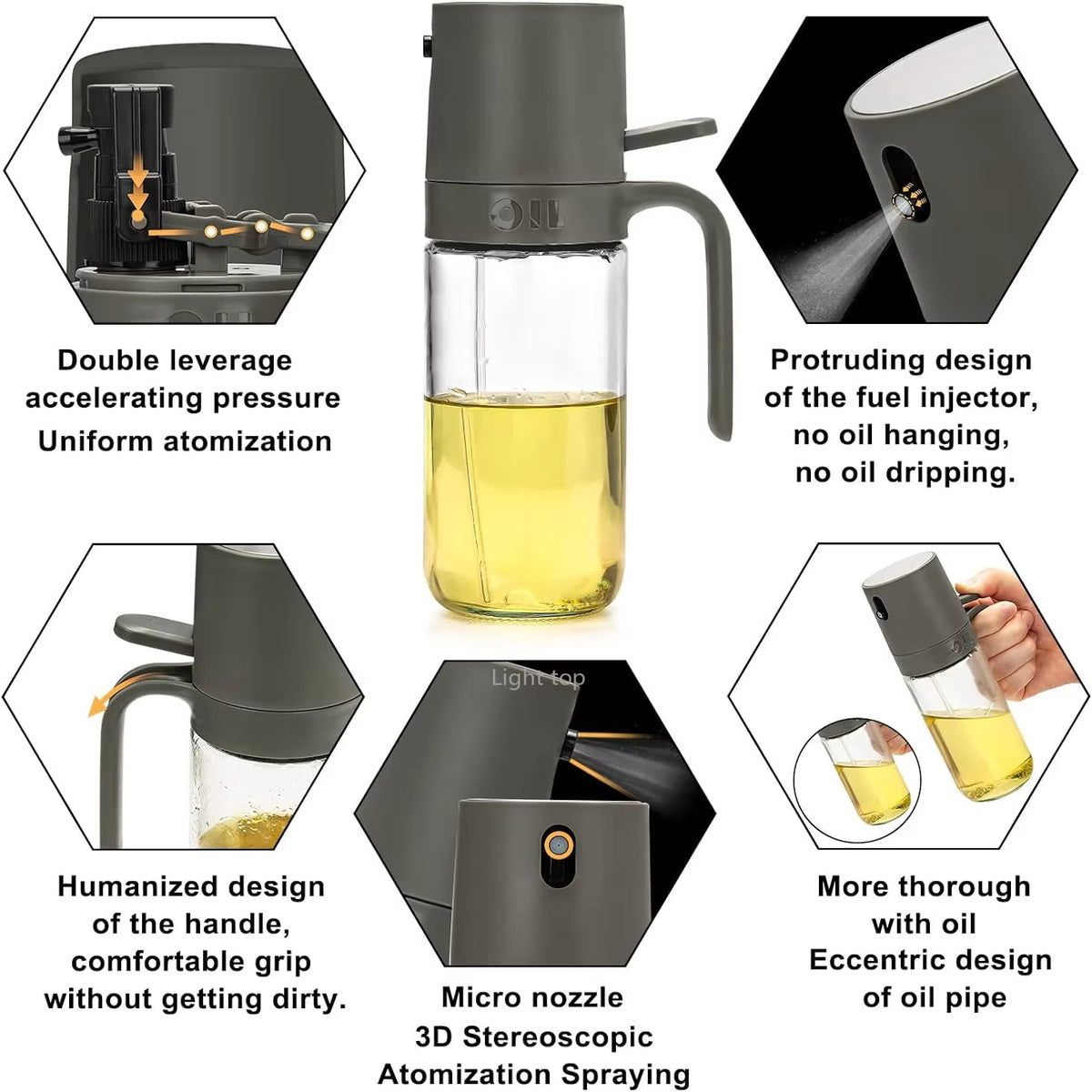 Mess-Free Olive Oil Sprayer for Healthy Cooking