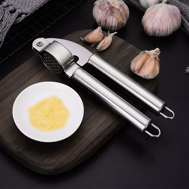 Easy-Press Stainless Steel Garlic Masher for Quick Cooking