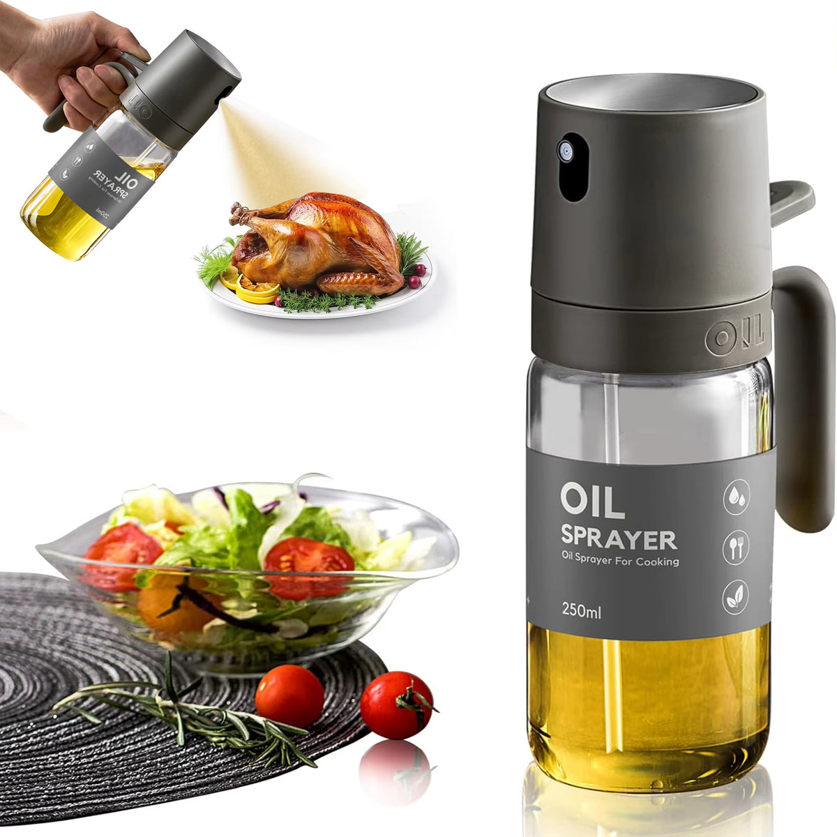 Mess-Free Olive Oil Sprayer for Healthy Cooking